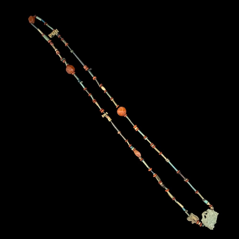 Vintage Multi Gemstone, Turquoise, Coral, Stone Long Beaded Pendant Necklace - Picture 16 of 16